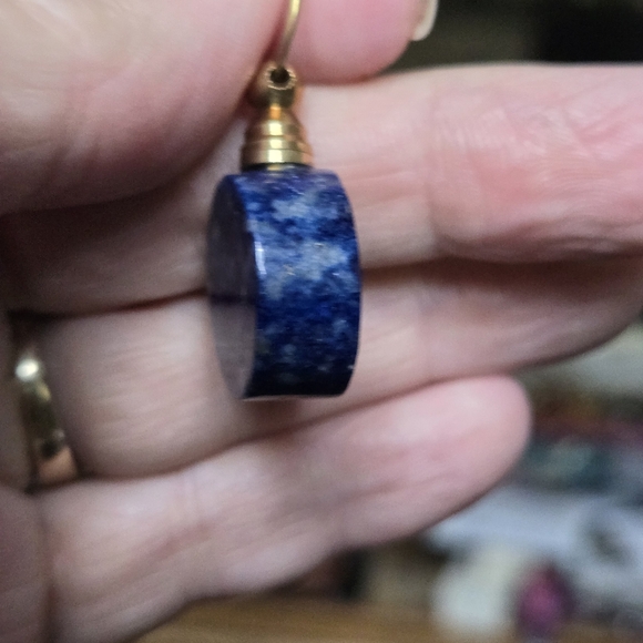 Lapis Lazul crystal bottle pendant LAST ONE! - Picture 6 of 8